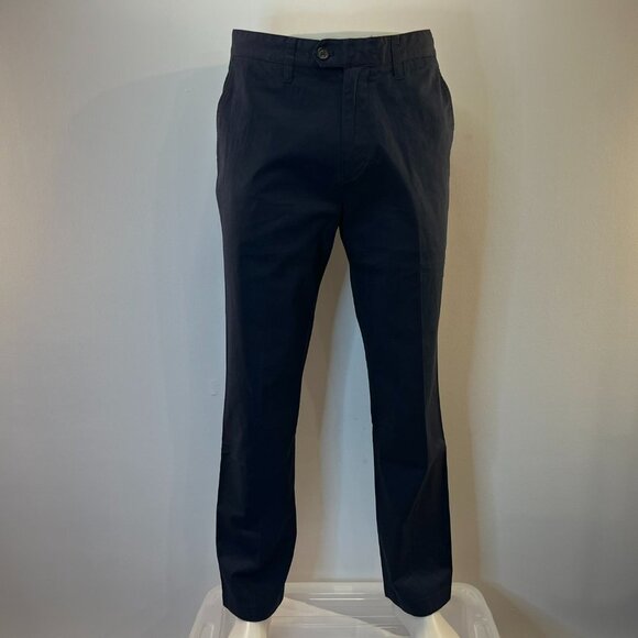 NAUTICA Men's Navy Tailored Fit Beacon Pant Khakis - Size 33W x 31L - NWT - Picture 2 of 6